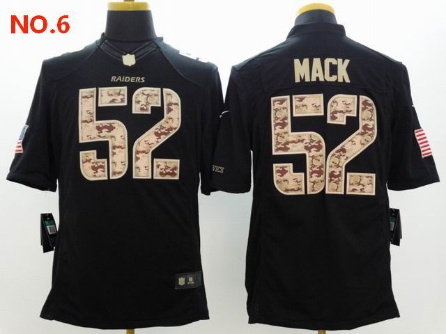 Men's Las Vegas Raiders 52 Khalil Mack Jersey NO.6;
